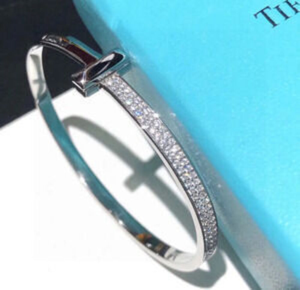 Tiffany & Co. Luxury Wide Bracelet with Diamonds